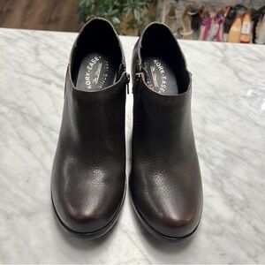Kork-Ease Women's Brown Leather Ankle Booties
